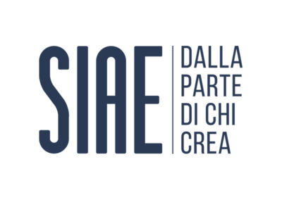 Logo SIAE su sfondo neutro