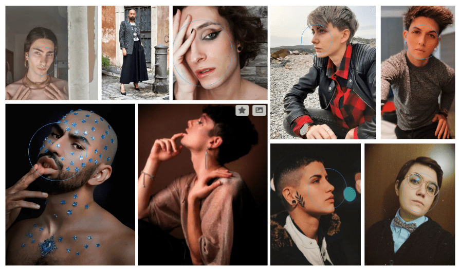 Mosaico foto persone Community LGBTQ+